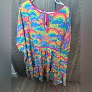 Unique vintage rainbow dress